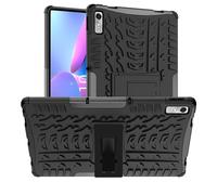 eSTUFF Étui hybride PORTLAND pour Lenovo Tab P11 2e génération – bords surélevés, support – Noir