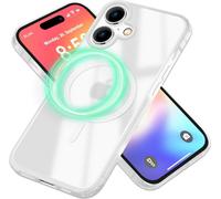 Étui hybride NALIA Matte MagSafe pour iPhone 16, dos acrylique anti-traces de doigts, couverture semi-transparente blanche