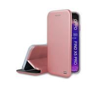 Etui IBROZ Oppo Find X5 Pro Etui Cuir Rose Gol