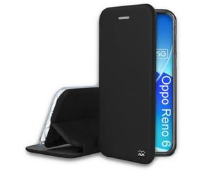Etui IBROZ Oppo Reno 6 Cuir noir