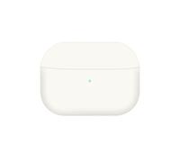 Etui Intégral pour AirPods Pro et Pro 2 Silicone Soft-touch Compatible Qi Blanc
