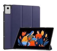 Étui Intelligent Pliable en Cuir avec Fonction Veille/réveil Automatique for Tablette Lenovo Xiaoxin Pad 12,1 Pouces TB-365FC 2025(Dark Blue)