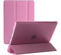 Étui intelligent pour Apple iPad Air 1ère génération (modèle A1474, A1475, A1476) - Coque magnétique fine avec fonction veille/réveil automatique (rose)