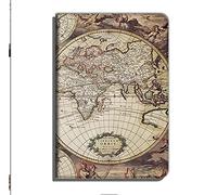 Étui Intelligent Pour Kindle Voyage - Coque De Protection Mince En Cuir Avec Fonction De Veille/Réveil Automatique - Carte Vintage, Gris - Pour Amazon Kindle Voyage 2014