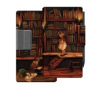 Étui Intelligent pour Remarkable Paper Pro Move 7,3", imprimé bibliothèque Haut de Gamme, Fonction Veille/réveil Automatique, Folio 1:1, Doublure en Microfibre, Aimant Puissant (Z-Library)