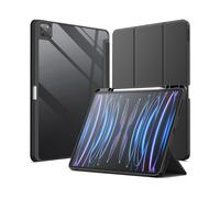 Etui Ipad Pro 12.9 Pouces (2018/2020/2021) Transparent Avec Smart Cover Et Contour Noir
