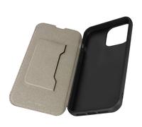 Étui iPhone 13 Pro Max Cuir Véritable Porte-carte Support Vidéo Akashi Noir