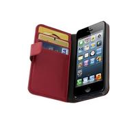 Étui iPhone 5 / 5S / SE Housse Clapet Porte-carte Fonction stand - Rouge