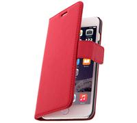 Étui iPhone 6 Plus/6s Plus avec coque interne en silicone gel sur mesure - Rouge