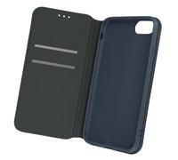 Étui iPhone SE 2022, 2020 et 8, 7, 6S, 6 Clapet Portefeuille Support Vidéo bleu