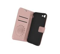 Étui iPhone SE 2022 / 2020 et 8 / 7 Portefeuille Motif Mandala Arbre Rose gold
