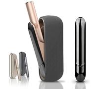 Étui IQOS ILUMA de haute qualité - Coque + façade magnétique, coque latérale magnétique, protection souple, pochette accessoires (noir)