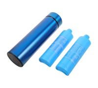 Étui Isotherme de Transport pour Injection, Bleu, Acier 304 | Protection Rigide, Double Isolation, Poche Gel Incluse, pour Diabétiques en Extérieur, Autonomie de Refroidissement