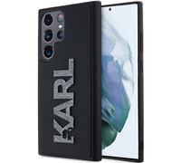 Étui Karl Lagerfeld 3D Rubber Logo pour Samsung Galaxy S23 Ultra, noir