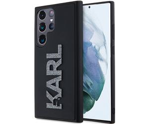 Étui Karl Lagerfeld 3D Rubber Logo pour Samsung Galaxy S23 Ultra, noir