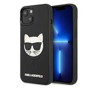 Etui Karl Lagerfeld do 13 mini 5,4 czarny 3D Rubber Choupette