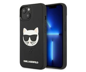Etui Karl Lagerfeld do 13 mini 5,4 czarny 3D Rubber Choupette