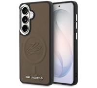 Étui Karl Lagerfeld Embossed Ring Initials MagSafe pour Samsung Galaxy S26, marron