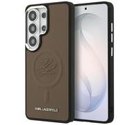 Étui Karl Lagerfeld Embossed Ring Initials MagSafe pour Samsung Galaxy S26 Ultra, marron