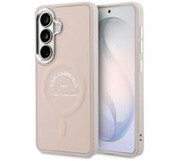 Étui Karl Lagerfeld Embossed Ring RSG Logo MagSafe pour Samsung Galaxy S26, rose