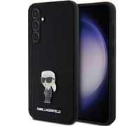 Étui Karl Lagerfeld en silicone avec broche métallique pour Galaxy S23 FE, noir