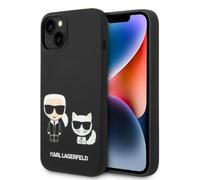 Étui Karl Lagerfeld en silicone liquide « Karl & Choupette » pour iPhone 14 Plus