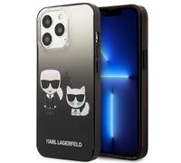 Étui Karl Lagerfeld Ikonik Gradient pour iPhone 13 Pro, noir