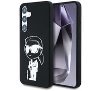 Étui Karl Lagerfeld Ikonik MagSafe en silicone pour Samsung Galaxy S25, noir