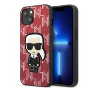 Étui Karl Lagerfeld Ikonik Patch pour iPhone 13 mini, rouge