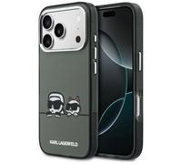 Étui Karl Lagerfeld IML Karl & Choupette Peekaboo Logo MagSafe pour iPhone 17 Pro Max, noir
