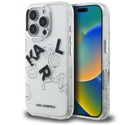 Étui Karl Lagerfeld IML Sketched Graphic transparent pour iPhone 16 Pro