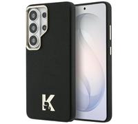 CG MOBILE Karl Lagerfeld K Coque de protection en métal avec logo compatible avec MagSafe pour Samsung Galaxy S26 Ultra (noir)
