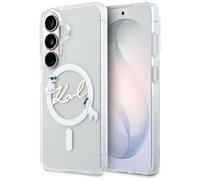 Étui Karl Lagerfeld KC Script MagSafe pour S26, transparent