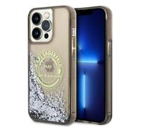 Étui Karl Lagerfeld Liquid Glitter RSG pour iPhone 14 Pro Max, noir