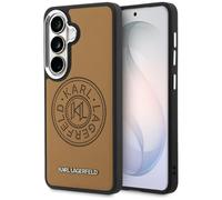 Étui Karl Lagerfeld Perforated KL MagSafe pour Samsung Galaxy S26+, marron