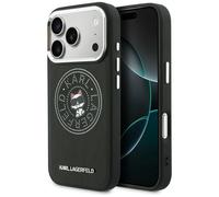 CG MOBILE Karl Lagerfeld Point & Choupette Esquisse Compatible avec MagSafe Coque pour iPhone 17 Pro Max (noir)