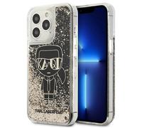 Coque Karl Lagerfeld Liquid Glitter noire pour iPhone 13 Pro Max