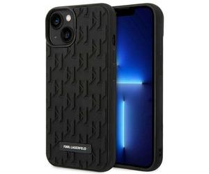 Étui Karl Lagerfeld pour iPhone 14 Plus 6,7 étui rigide noir 3D Monogram