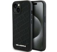 Étui Karl Lagerfeld pour iPhone 15 Plus 6.7 noir étui rigide Quilted K Pattern