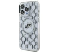 CG Mobile Coque pour iPhone 16 Pro IML MagSafe Monogramme Transparent Karl&Choupette