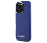 Étui Karl Lagerfeld pour iPhone 16 Pro Max 6.9 bleu étui rigide FW Metal Plate MagSafe