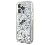 CG Mobile - Coque MagSafe rigide Karl & Choupette, paillettes liquides antichoc iPhone 16 Pro Max