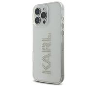 Étui Karl Lagerfeld pour iPhone 16 Pro Max 6.9 transparent étui rigide IML Rhinestones Logo