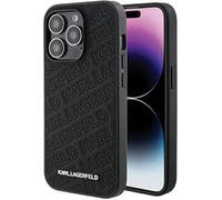 Karl Lagerfeld Étui Motif K matelassé pour iPhone 15 Pro Noir