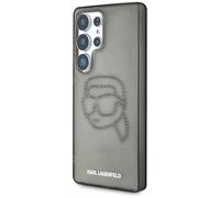 Étui Karl Lagerfeld Rhinestones Karl Head Logo pour Samsung Galaxy S25 Ultra noir
