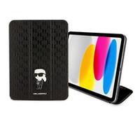 Karl Lagerfeld Étui Folio Monogram Icon Saffiano Magnétique Multiposition iPad 10,9 Noir