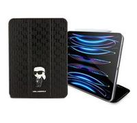 Karl Lagerfeld Étui pour iPad Pro 11 pouces (2022) Folio Saffiano Ikonik NFT Noir