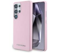 Étui Karl Lagerfeld Saffiano Full Wrapped Elongated Metal Logo MagSafe pour Samsung Galaxy S25 Ultra rose