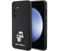 Étui Karl Lagerfeld Saffiano Karl & Choupette Pin pour Galaxy S24, noir