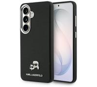 Étui Karl Lagerfeld Saffiano KC Metal MagSafe pour Galaxy S26, noir